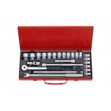 1/2"  bộ tuýp 24 chi tiết hệ mét Kingtony 4526MR04