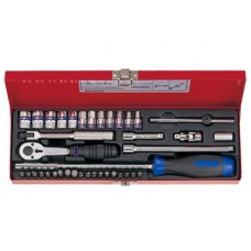 1/4" bộ tuýp 39 chi tiết hệ mét Kingtony 2540MR