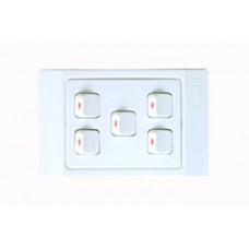 16A Mặt có 5 công tắc 1 chiều 16A Mặt có 5 công tắc 1 chiều