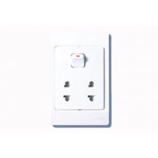 16A Ổ cắm đôi 2 chấu và 1 công tắc 1 chiều ARU2/G 16A Ổ cắm đôi 2 chấu và 1 công tắc 1 chiều ARU2/G