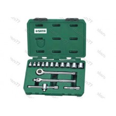 3/8" Bộ tuýp 16 chi tiết hệ inch Sata 09-085 (09085)