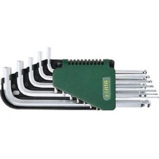 Bộ lục giác đầu bi tay cầm dài 9 chi tiết Sata 09-105