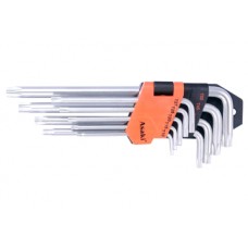 T10-T50 Bộ lục giác sao 9 cây dài Asaki AK-412